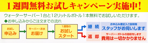 1週間無料お試しキャンペーン実施中！